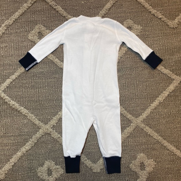 Hanna Andersson Ghost Boo Print Baby Zip Sleeper Onesie - Picture 4 of 4